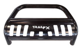 TrailFXPwd Ctd Black Steel 3 In Dia W/Skid Plat Opt Light 6 In Max/20 In Max Lite Bar