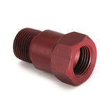 AutoMeter3/8in Npt Aluminum Temp. Adapter Fitting - Red