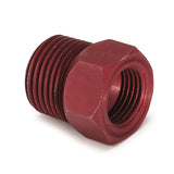 AutoMeter1/2in NPT Aluminum Temp. Adapter Fitting - Red