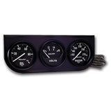 AutoMeter2in Black Mech Gauge Pnl 3-Gauge Oil/Volt/Water