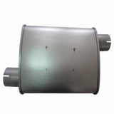 4-1/2 X 9-1/5 In Aluminized Steel Case Single 2-1/2 In Offset Inlet Single 2-1/2