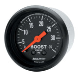 AutoMeter2-1/16in Z-Series Boost Gauge 0-35psi