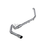 4in. Turbo Back. Single Side Exit. T409 Stainless Steel.