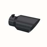 Tip. 6in. O.D. Dual Wall Angled 4in. inlet 12in. length-Black Coated.