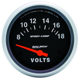 AutoMeter8-18 Voltmeter Gauge