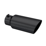 Tip. 7in. O.D.. Rolled End. 5in. inlet 18in. in length. Black Coated.