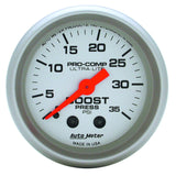 AutoMeter2-1/16in Ultra-Lite 0-35 Boost Gauge