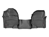 FloorLiner™ DigitalFit®; Black; Front; Over The Hump; Front Row Bench Seats;