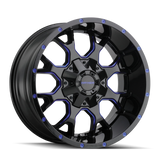 MayhemMAYHEM WARRIOR 8015 GLOSS BLACK MILLED PRISM BLUE 18X9 5-139.7/5-150 18MM 110MM