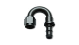 Push-On 180 Degree Hose End Elbow Fitting; Hose Size: -12AN