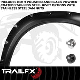 TrailFXWith Polished Stainless And Black Steel Rivets/ Stainless Hardware Kit