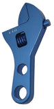 #3 To #8 Adjustable; Anodized; Blue; Aluminum; Single; Stubby