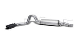 Black Elite Cat-Back Dual Sport Exhaust System; Stainless