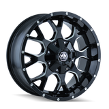 MayhemMAYHEM WARRIOR 8015 GLOSS BLACK MILLED 18X9 6-135/6-139.7 -12MM 106MM