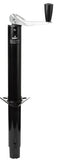 Husky TowingMan Top Wind Jack 2K Cap Bolt-On or Weld-On Mnt Painted Black