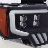 AlphaRexLED Projector Headlights Plank Style Design Black