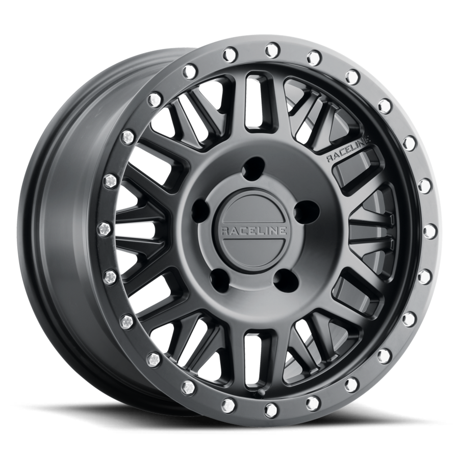 Aluminum Wheels 17x9 Ryno 951B Satin Black -12 Offset 8 on 170 Bolt Pattern 130.8 Bore Raceline