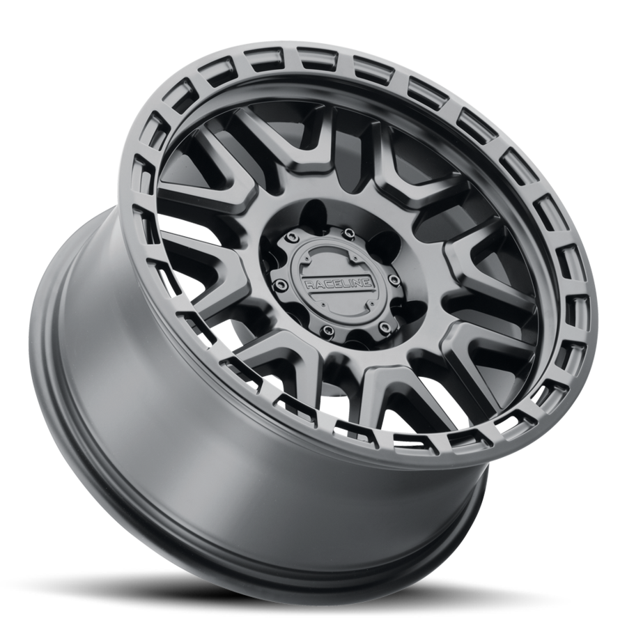 Aluminum Wheels 17x8.5 Krank 953B Satin Black 0 Offset 5 on 127 Bolt Pattern 78.1 Bore Raceline