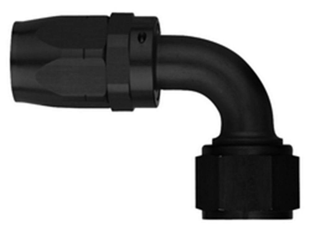 Aeroquip#8 90 Deg Hose End Black