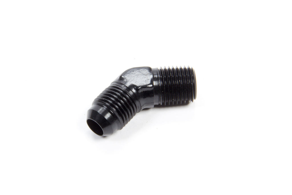 Aeroquip45 Deg Alum #6 Flare 1/4 in Black