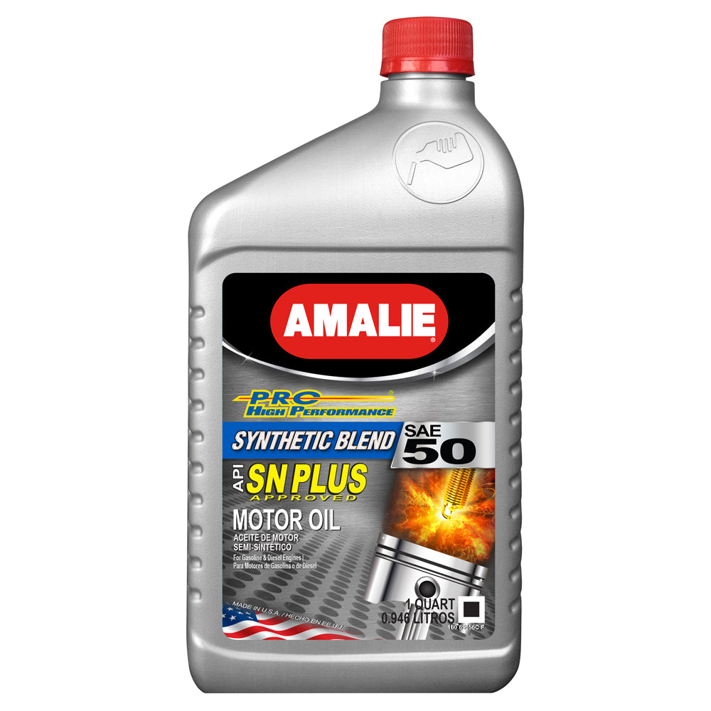 AmaliePRO High Perf Syn Blend Oil 50W Case 1Qt