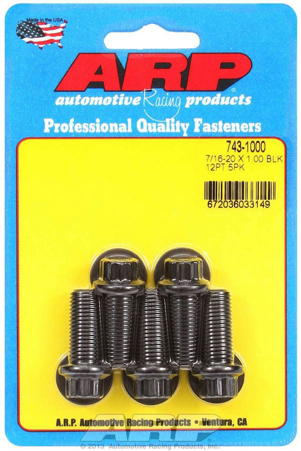 Auto Racing ProductsBolt Kit - 12pt. (5) 7/16-20 x 1.000