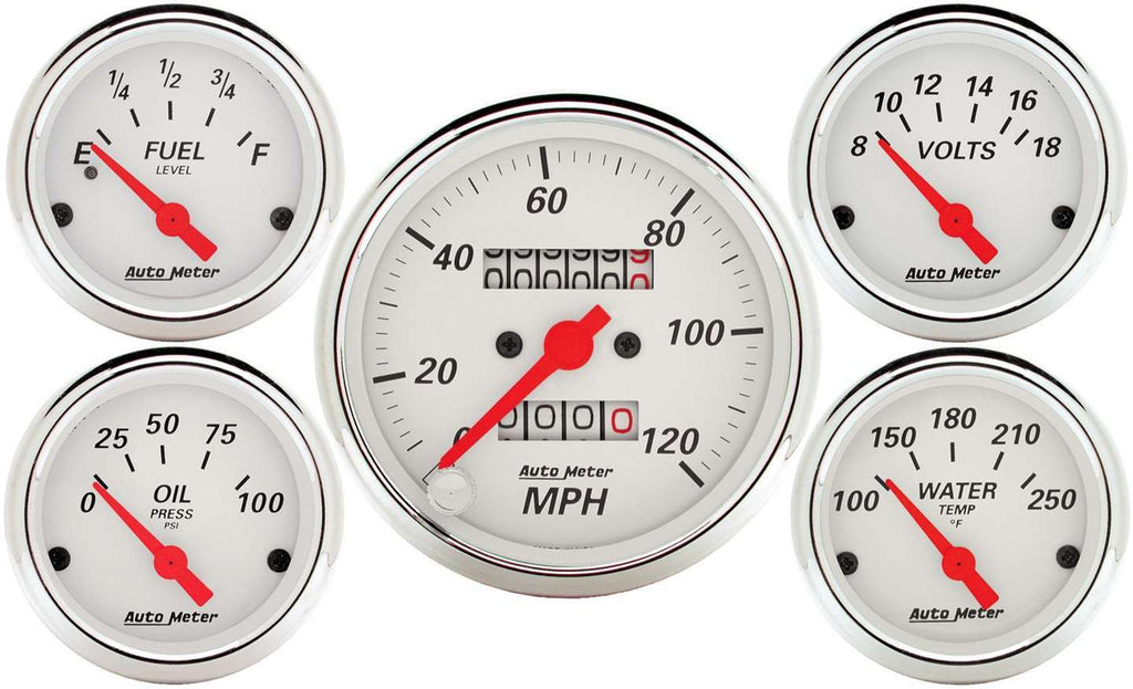 AutoMeterArctic White Gauge Kit