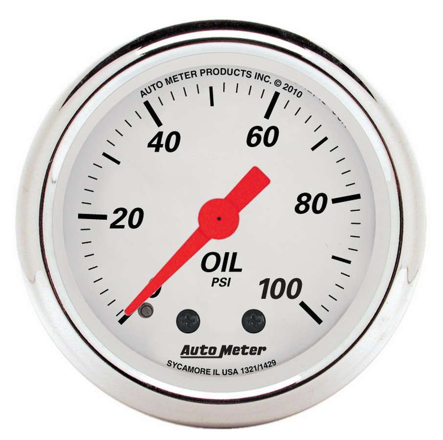 AutoMeter2-1/16 A/W Oil Pressure Gauge 0-100psi