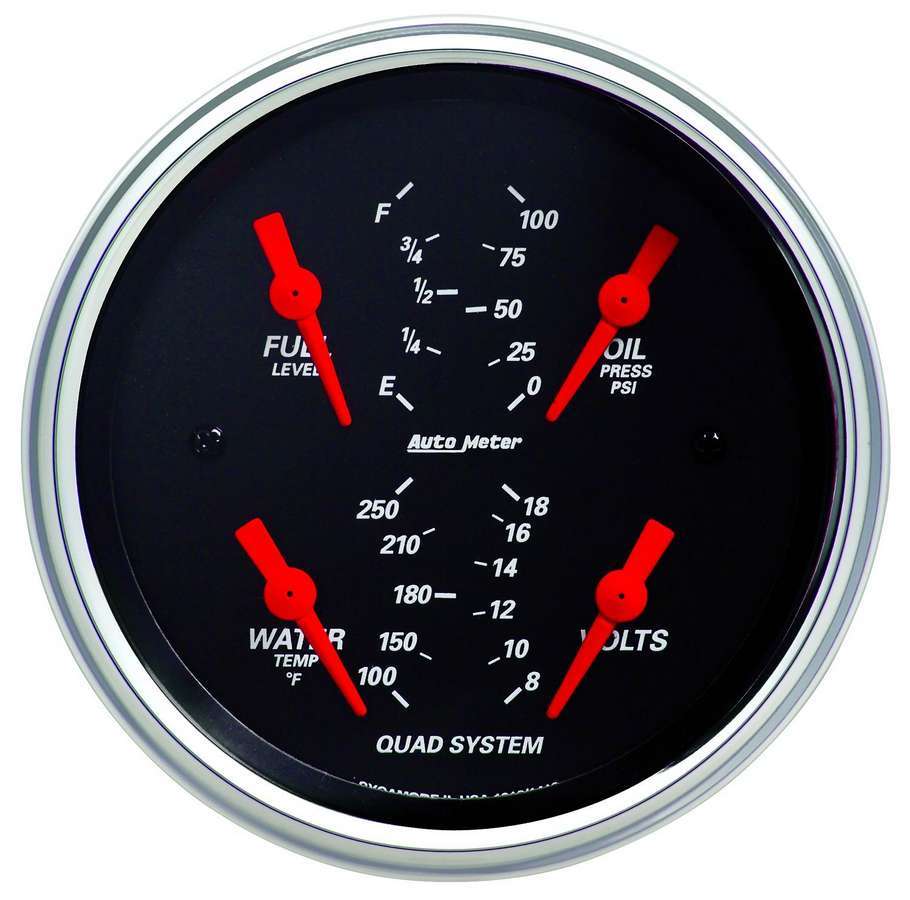 AutoMeter3-3/8in Quad Gauge