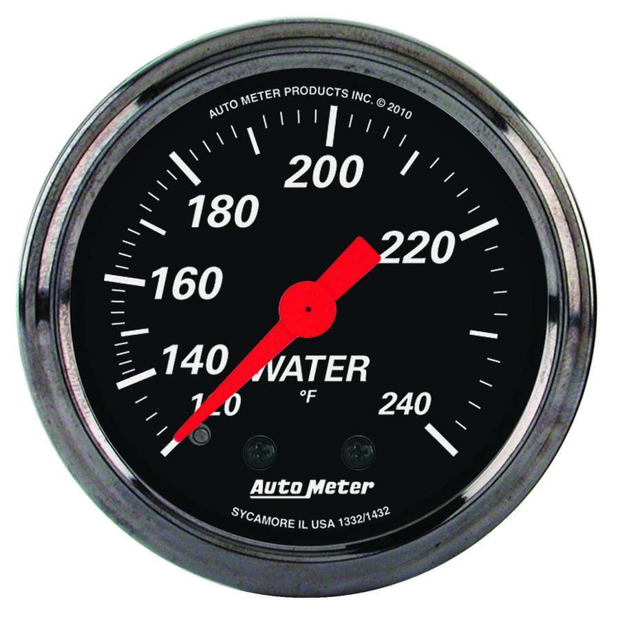 AutoMeter2-1/16 D/B Water Temp Gauge 120-240 Degrees