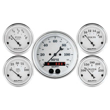 Load image into Gallery viewer, AutoMeterOld Tyme White Gauge Kit w/GPS Speedo