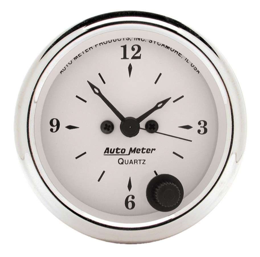 AutoMeterOld Tyme White 2 1/16in Quartz Clock