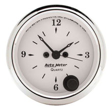 Load image into Gallery viewer, AutoMeterOld Tyme White 2 1/16in Quartz Clock