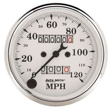 Load image into Gallery viewer, AutoMeterOld Tyme White 3 1/8in 120MPH Mech. Speedo