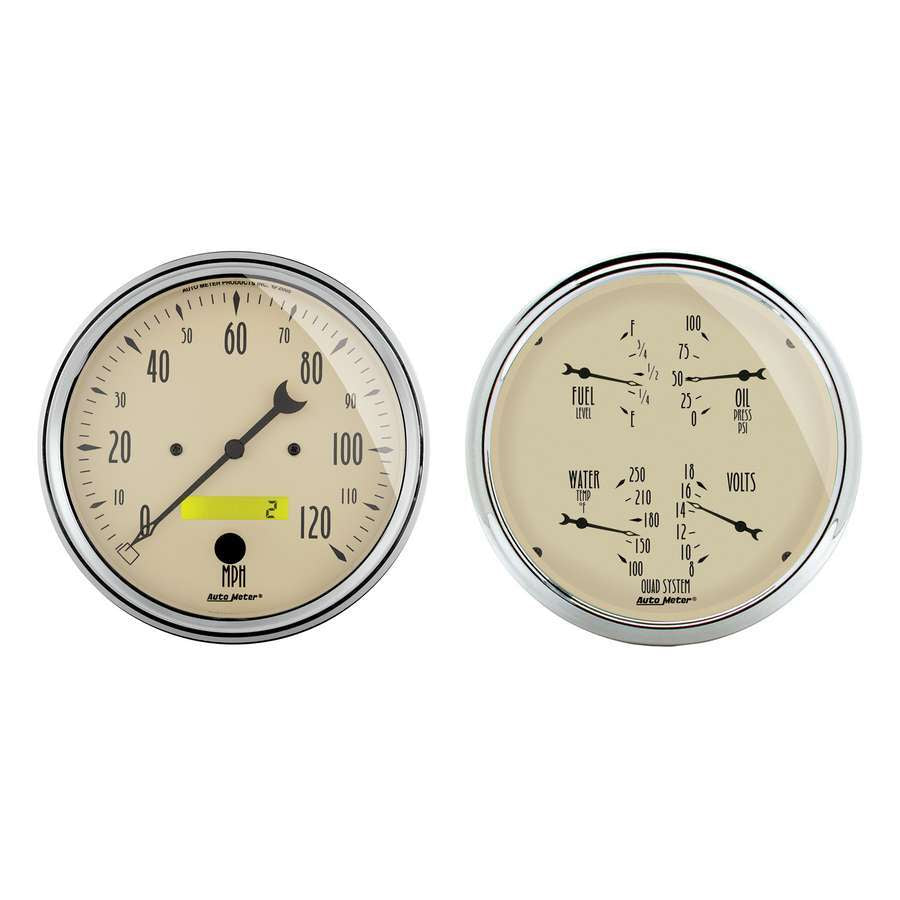 AutoMeter5in A/B Quad Gauge/Speedo Kit