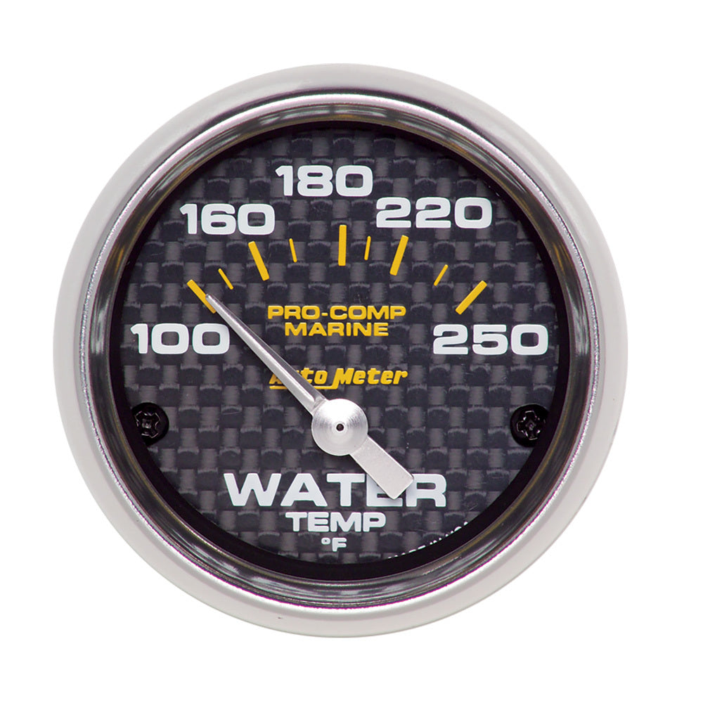 AutoMeter2-1/16 Water Temp Gauge 100-250F C/F Marine