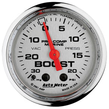 Load image into Gallery viewer, AutoMeter2-1/16 PC Marine Gauge Vac/Boost 30HG/20PSI