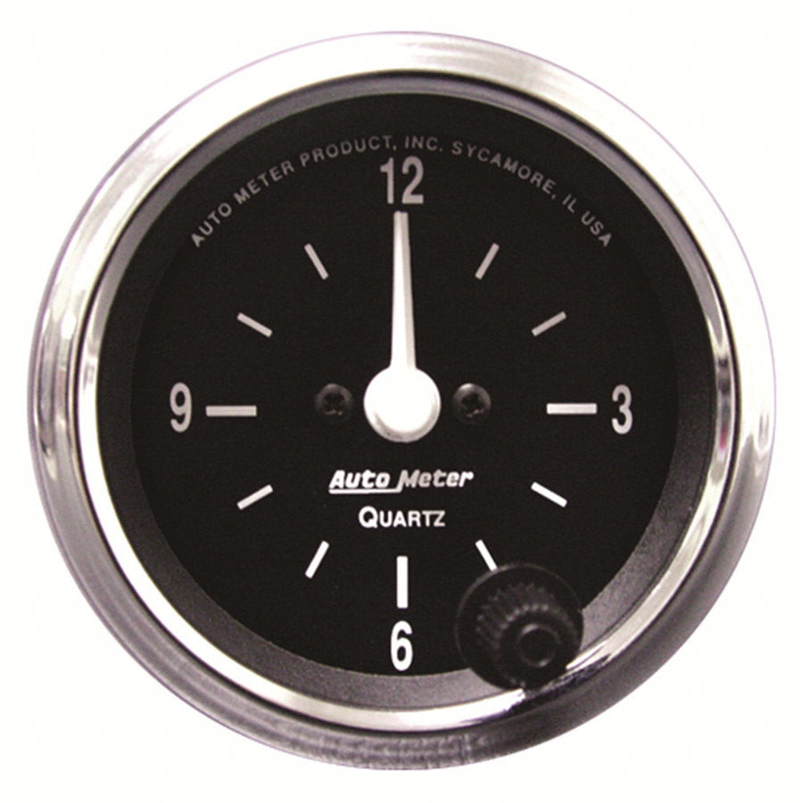 AutoMeter2-1/16 12-Volt Electric Clock - Black