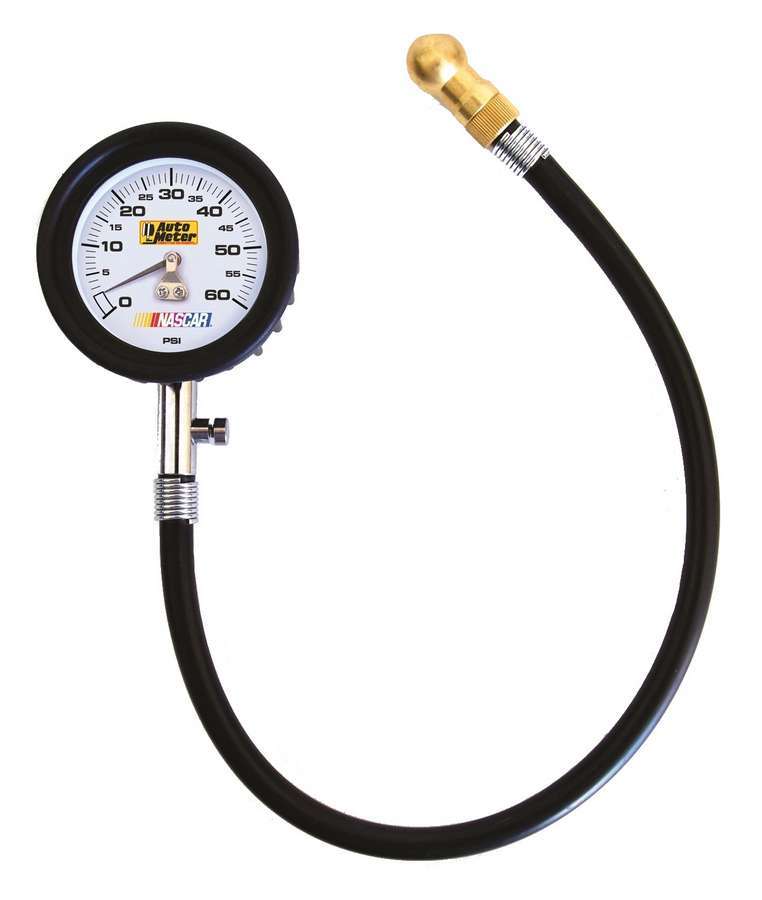 AutoMeterTire Pressure Gauge 0-60 PSI Analog w/Bleed Valve