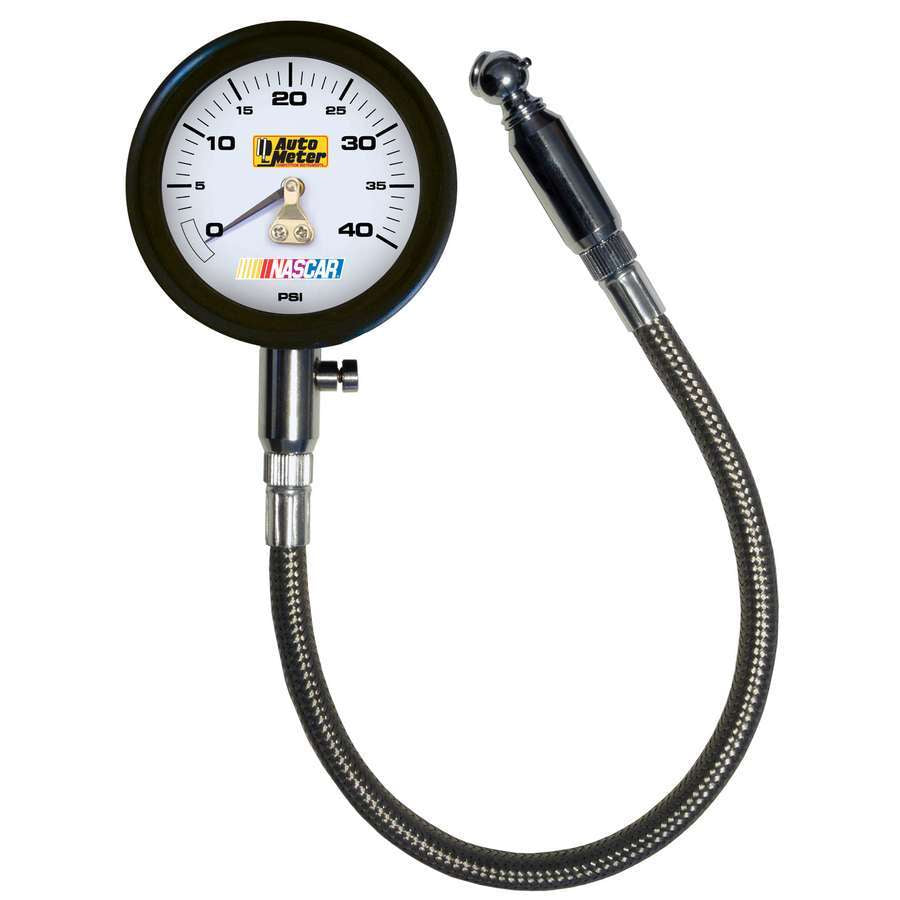 AutoMeterTire Pressure Gauge 0-40 PSI Analog w/Bleed Valve