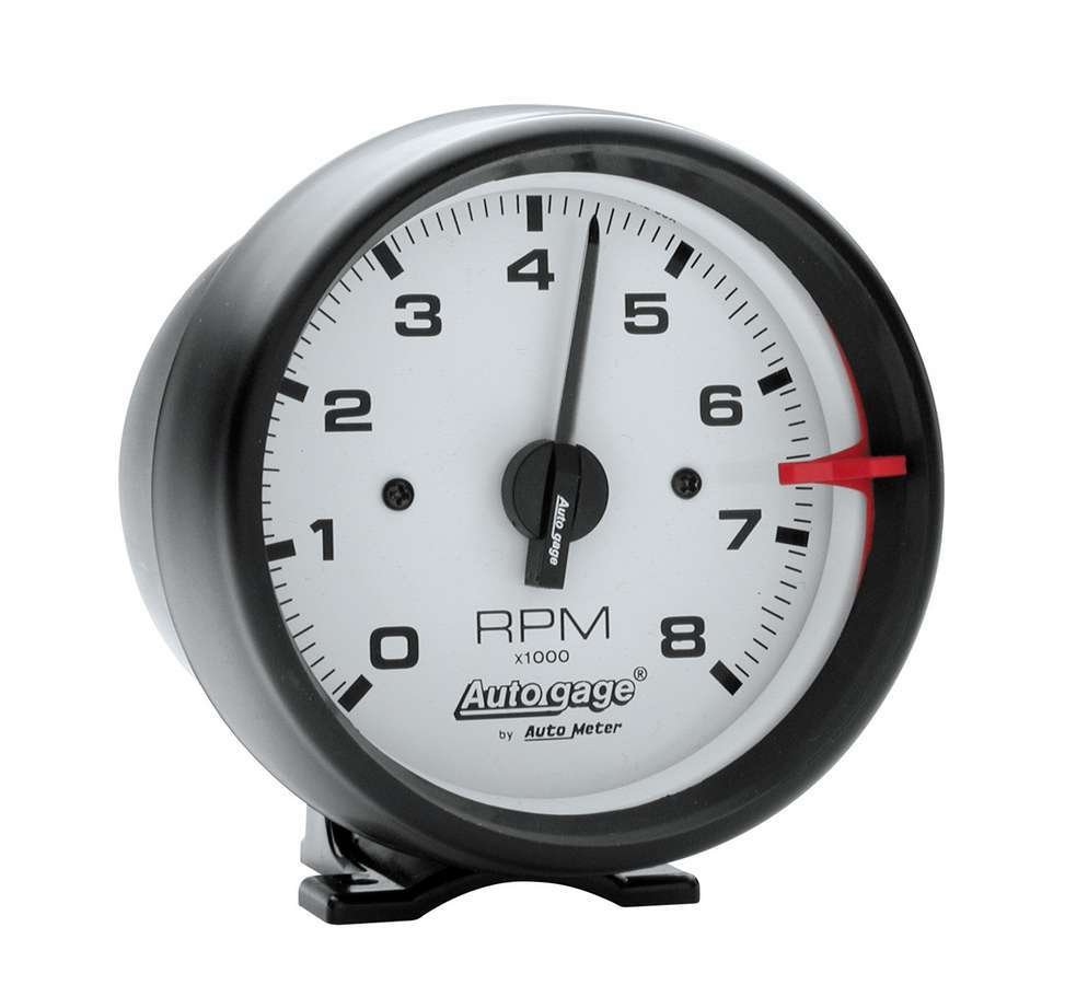 AutoMeter3-3/4in White Face Tach- Black Cup