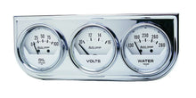 Load image into Gallery viewer, AutoMeter2-1/16in Oil/Volt/Water Chrm Short Sweep Console