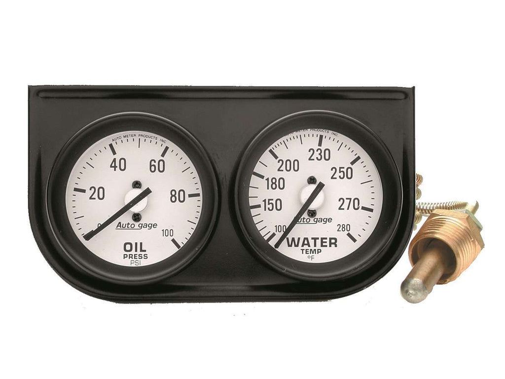 AutoMeter2-1/16in Oil/Wtr Console