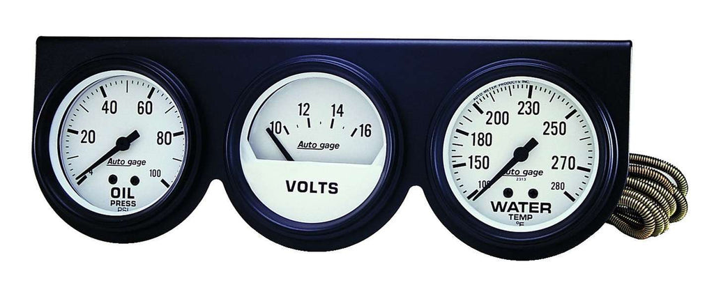 AutoMeter2-5/8in Oil/Volt/Water Console