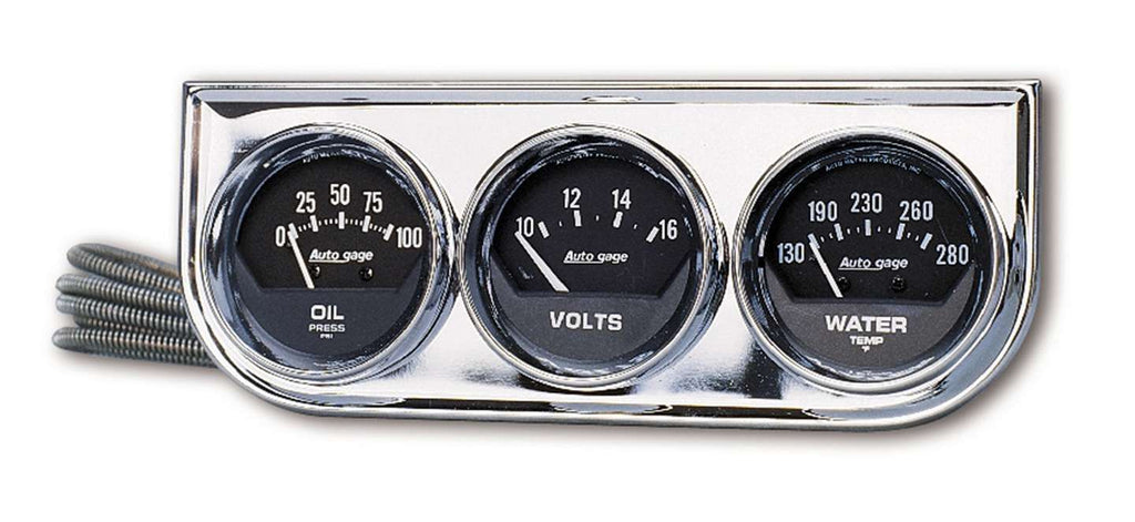 AutoMeter2in Chrm Mech.Gauge Pnl