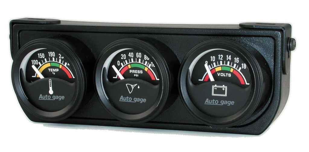 AutoMeter1-1/2in Blk Elec Gauge Panel