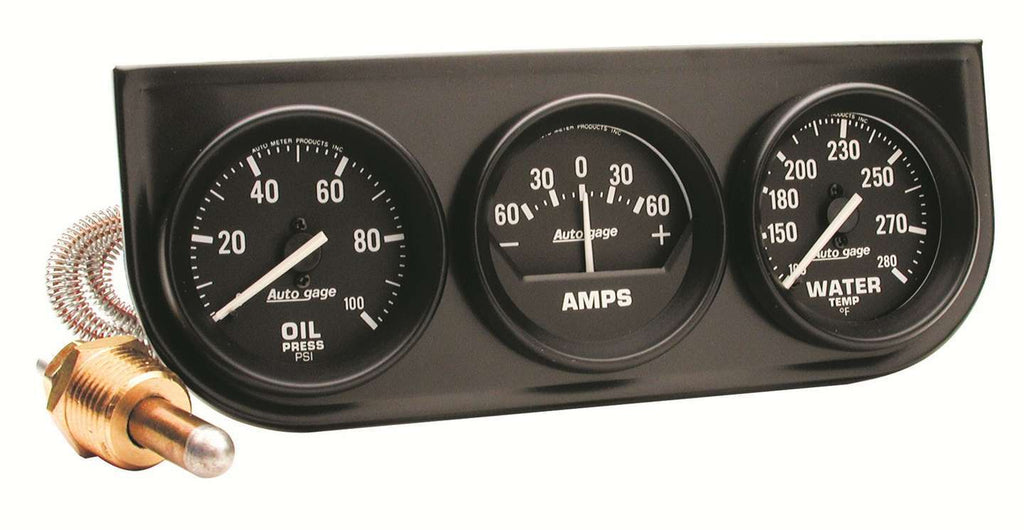 AutoMeter2in Blk Mech Gauge Pnl