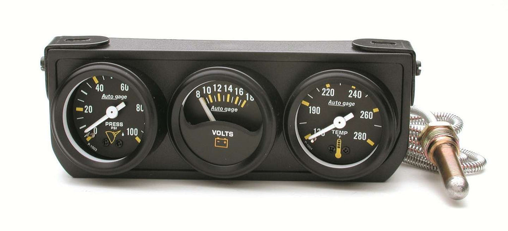 AutoMeter1-1/2in Blk Mech Gauge Panel