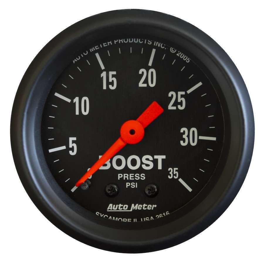 AutoMeter2-1/16in Z-Series Boost Gauge 0-35psi