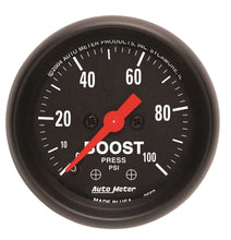 Load image into Gallery viewer, AutoMeter2-1/16in Z/S Boost Gauge - 0-100psi